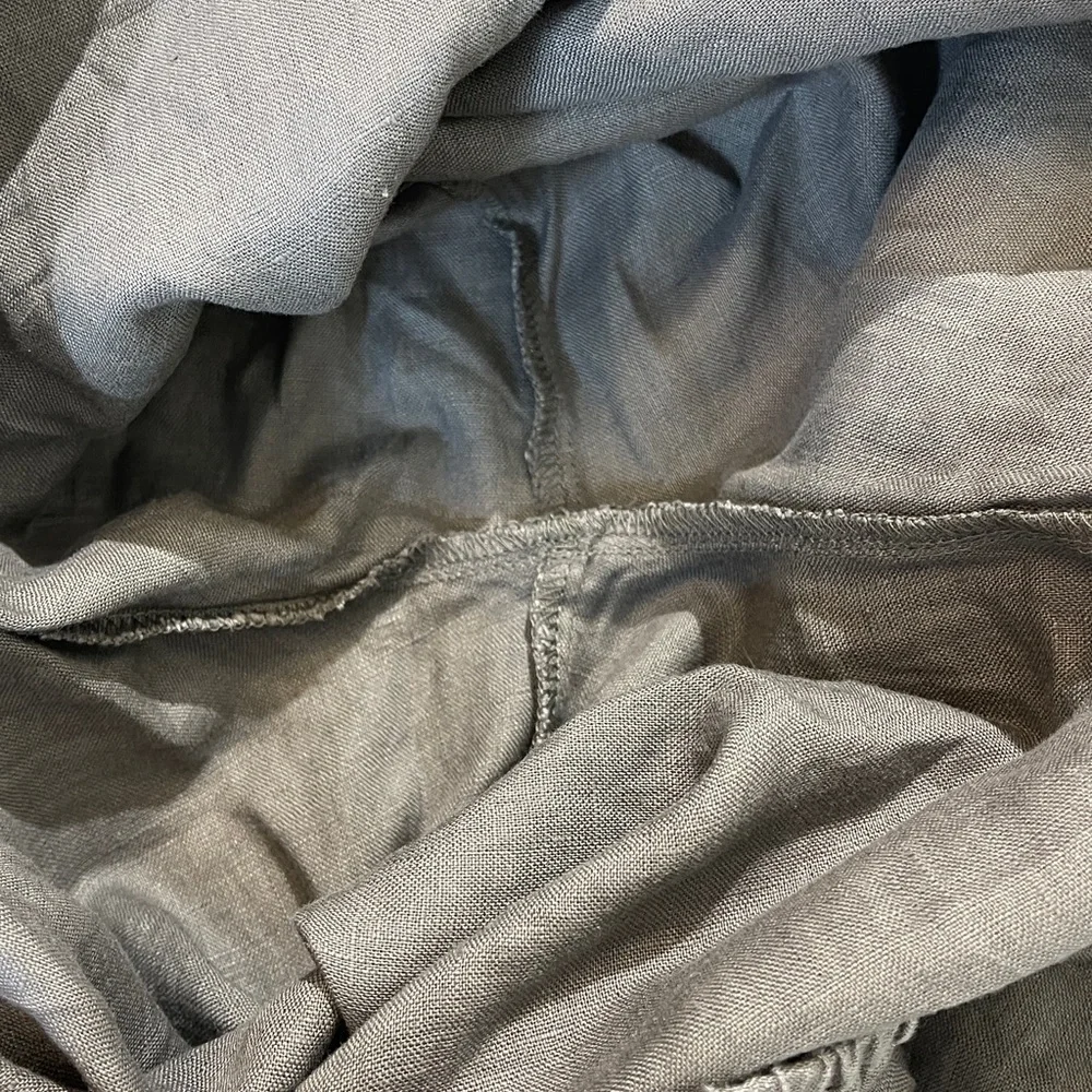 EUCPPER WOMENS SIZE S PULL ON DRAWSTRING ELASTIC WAISTBAND Gray Wide-Leg Pants